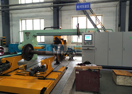 300 Ton Horizontal Wheel Press Machine With Double Cylinders