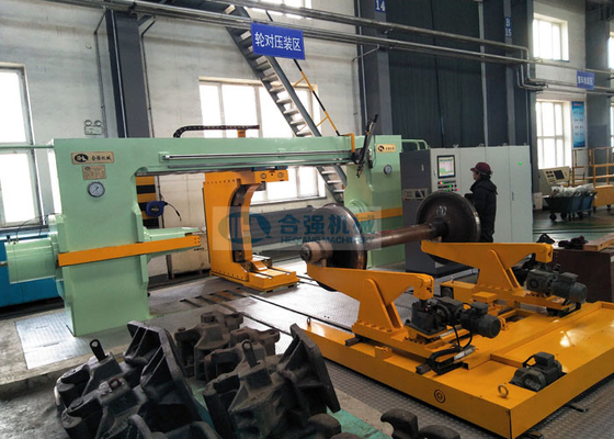 300 Ton Horizontal Wheel Press Machine With Double Cylinders